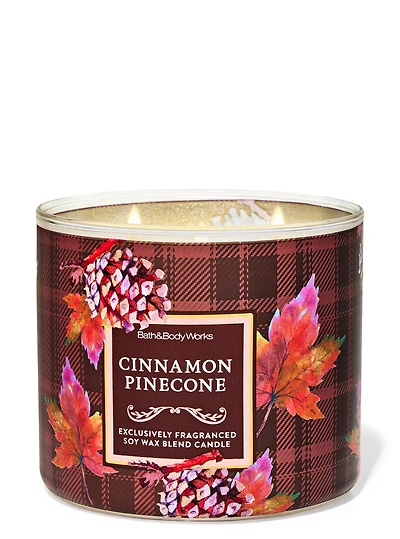 Cinnamon Pinecone 3-Wick Candle