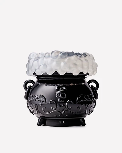 Light-up Color-changing Cauldron Waterglobe 3-Wick Candle Holder