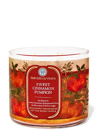 Sweet Cinnamon Pumpkin 3-Wick Candle