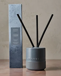 Light Blue Ceramic Reed Vessel