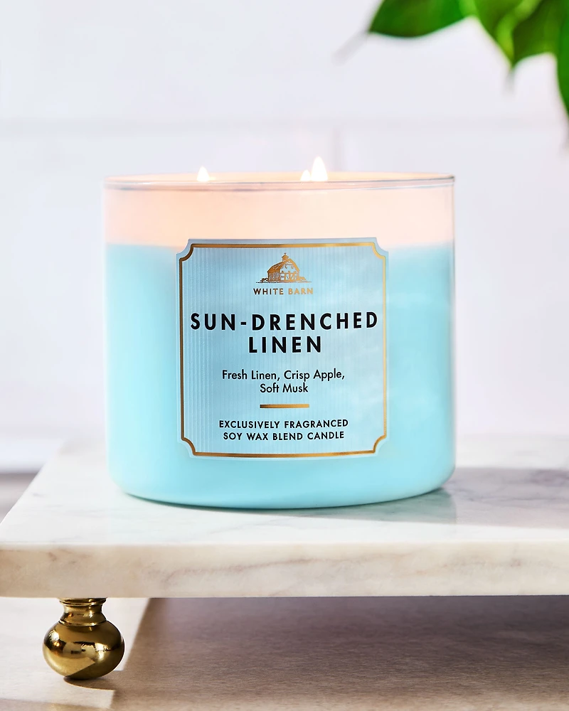 Sun-Drenched Linen 3-Wick Candle