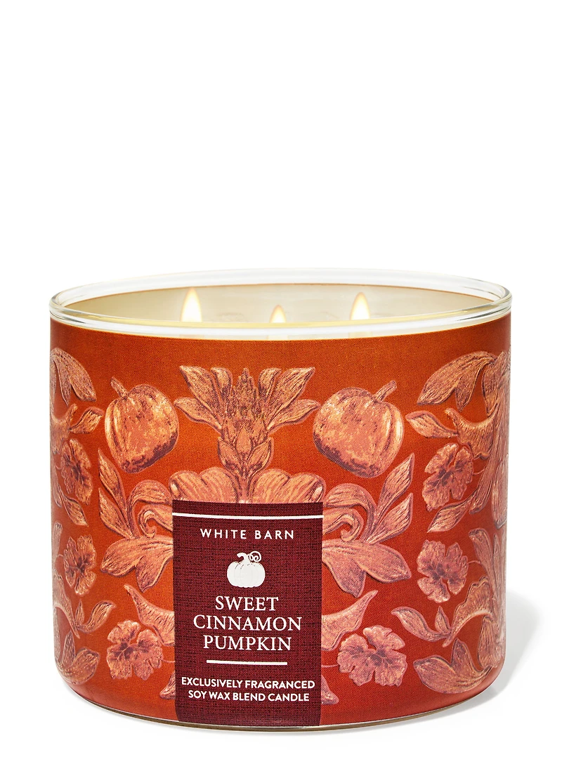 Sweet Cinnamon Pumpkin 3-Wick Candle