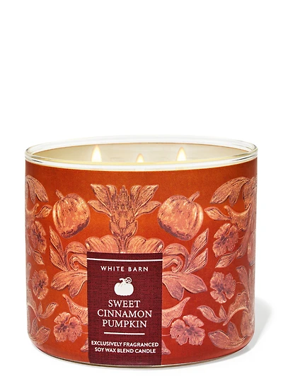 Sweet Cinnamon Pumpkin 3-Wick Candle