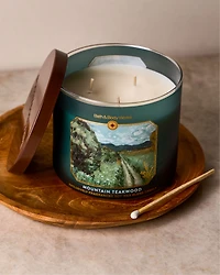 Mountain Teakwood 3-Wick Candle