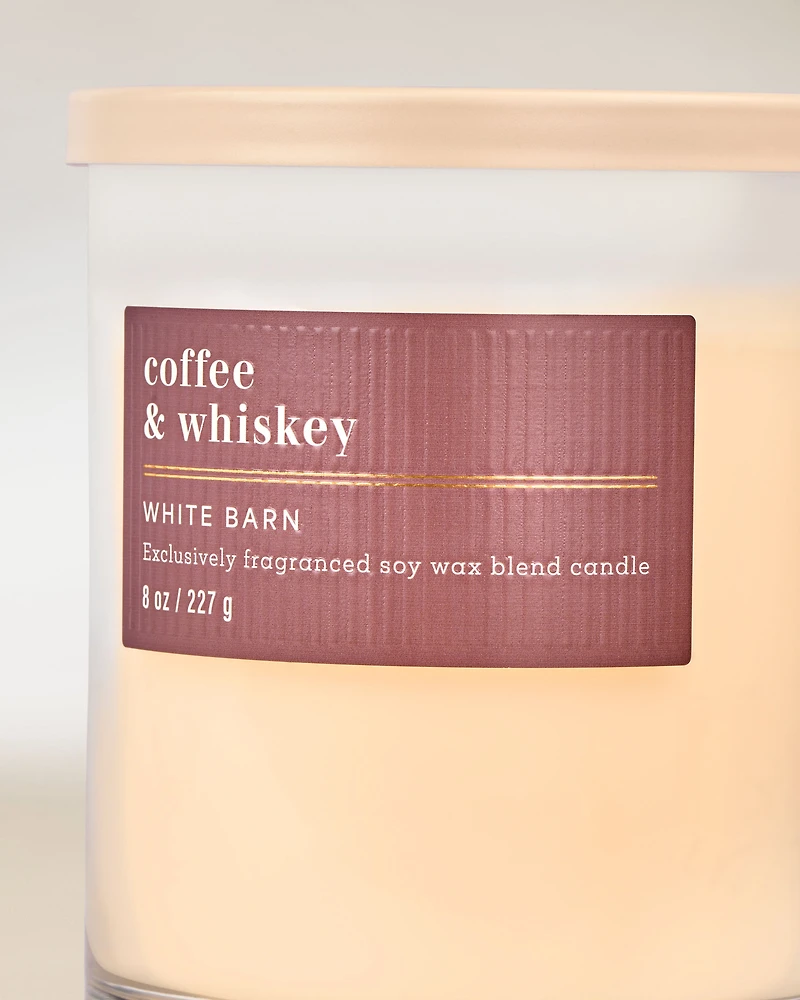 Coffee & Whiskey Single Wick Candle