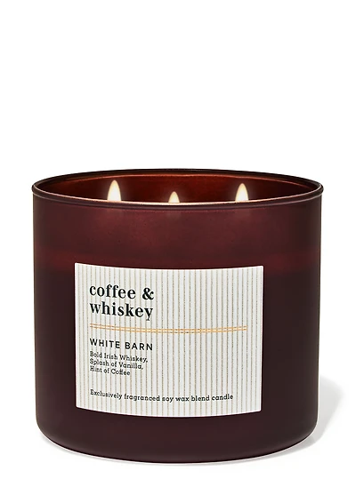 Coffee & Whiskey 3-Wick Candle