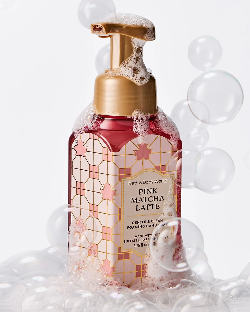 Pink Matcha Latte Gentle & Clean Foaming Hand Soap