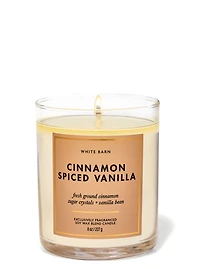 Cinnamon Spiced Vanilla Single Wick Candle