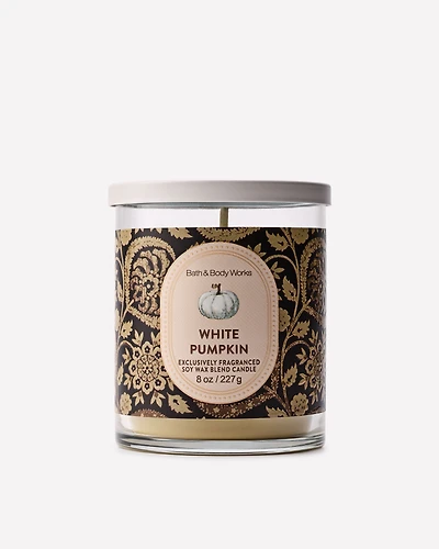 White Pumpkin Single Wick Candle