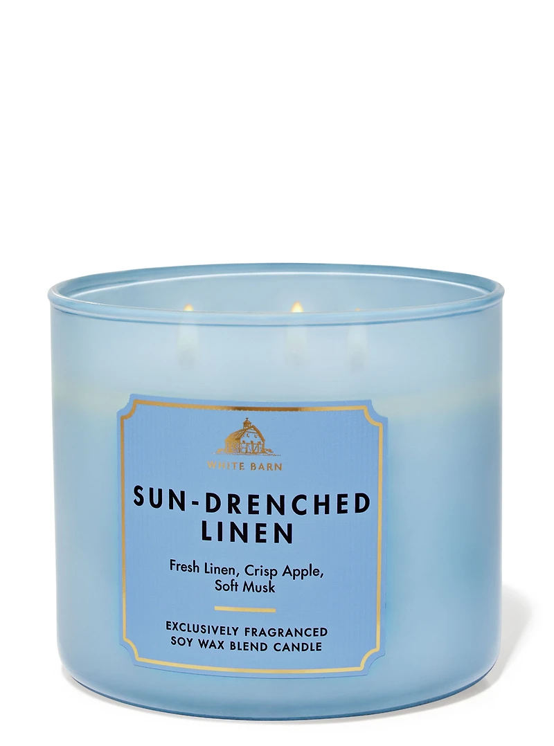 Sun-Drenched Linen 3-Wick Candle