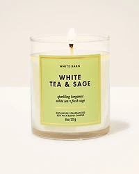 White Tea & Sage Single Wick Candle
