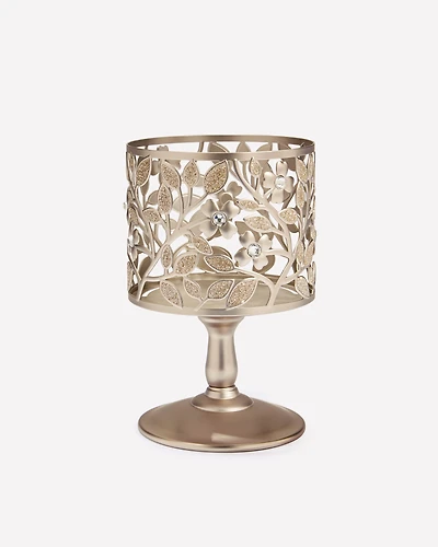 Dogwood Pedestal 3-Wick Candle Holder