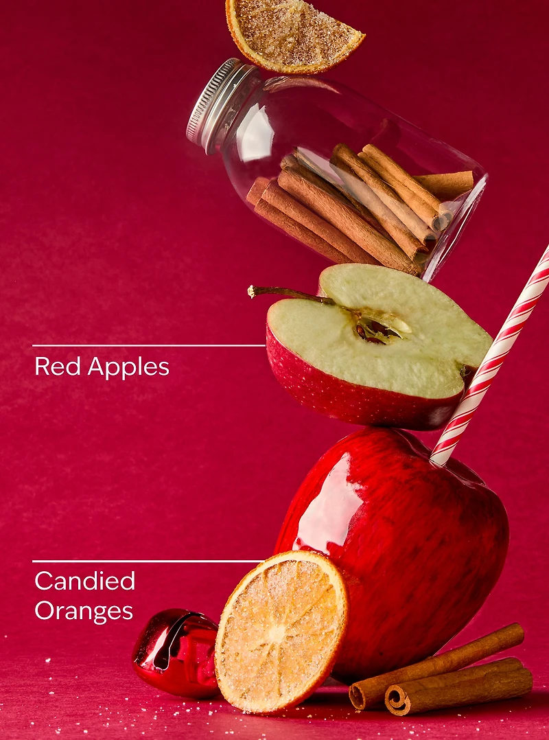 Winter Candy Apple Single Wick Candle