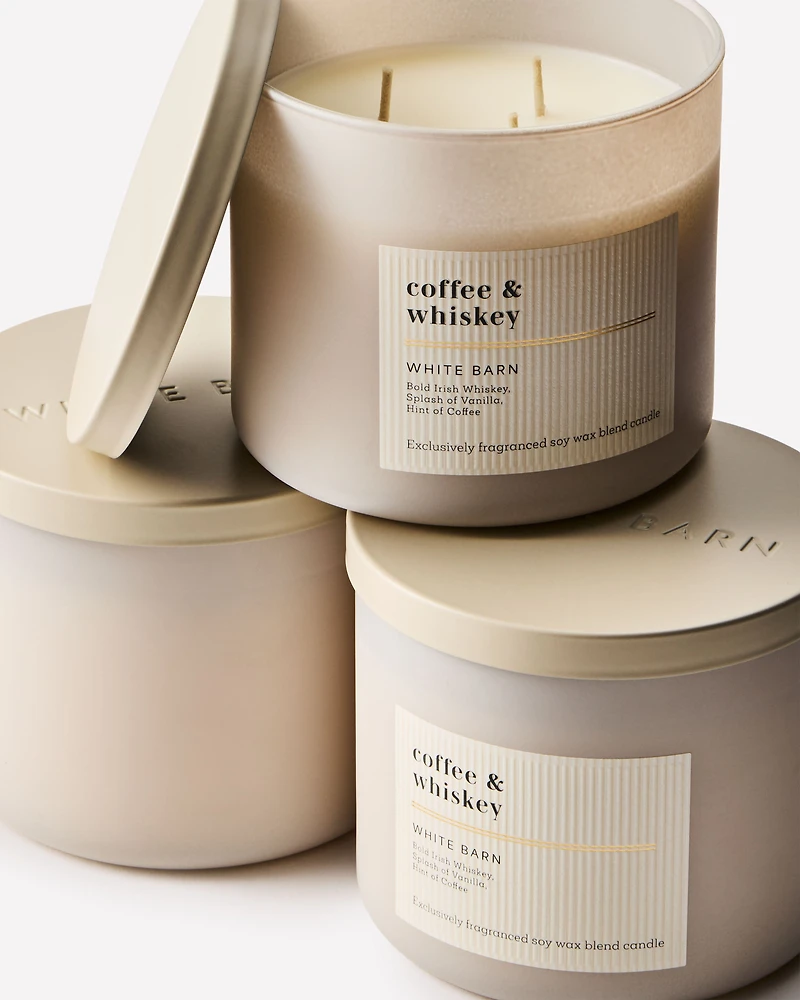 Coffee & Whiskey 3-Wick Candle