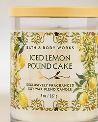 Iced Lemon Pound Cake Single Wick Candle