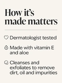 Exfoliating Face Wash Vitamin E & Aloe