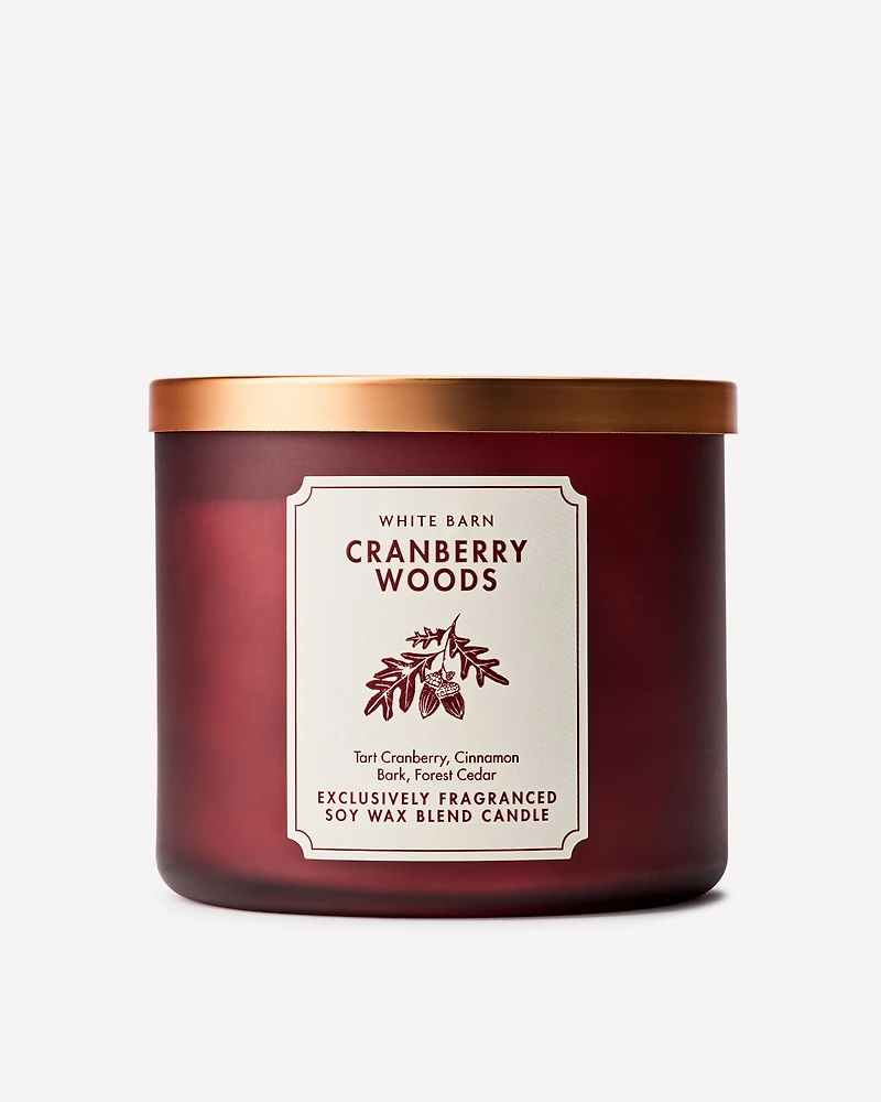 Cranberry Woods 3-Wick Candle