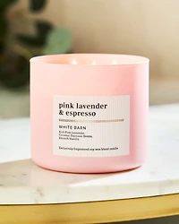 Pink Lavender & Espresso 3-Wick Candle