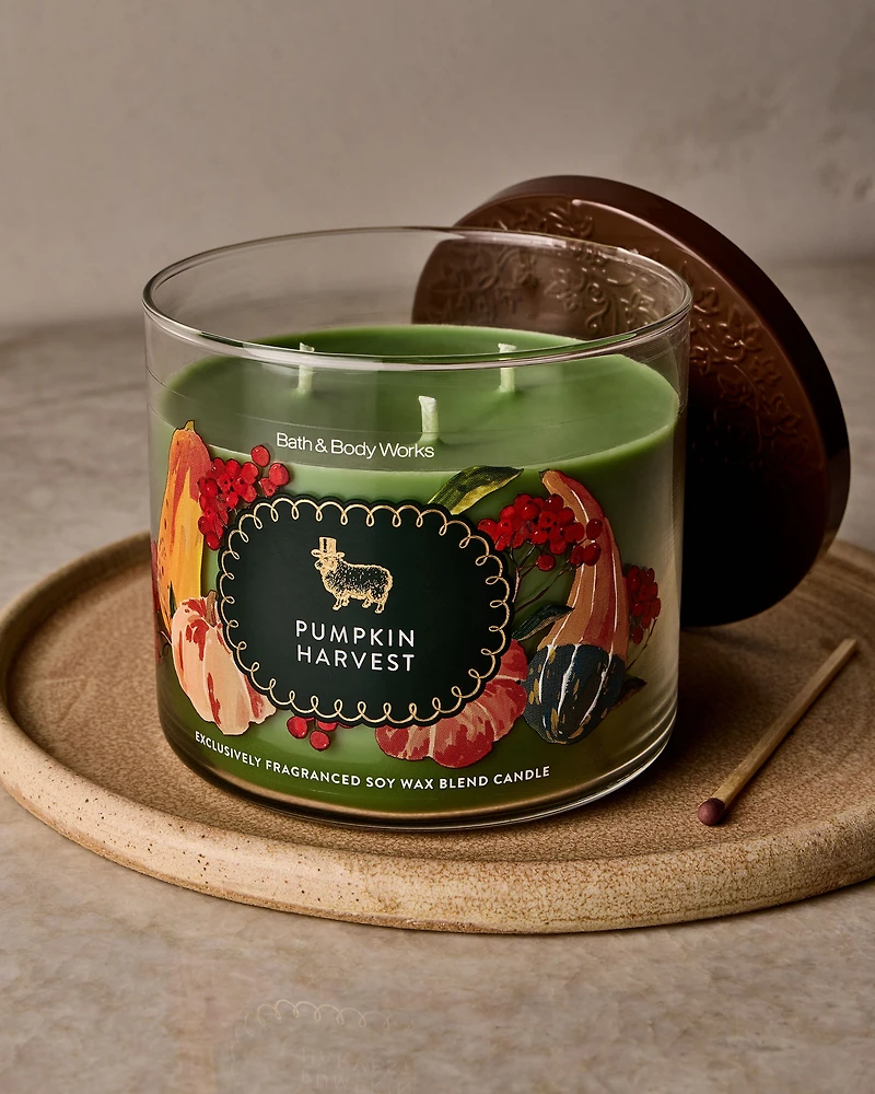 Pumpkin Harvest 3-Wick Candle