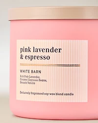 Pink Lavender & Espresso 3-Wick Candle