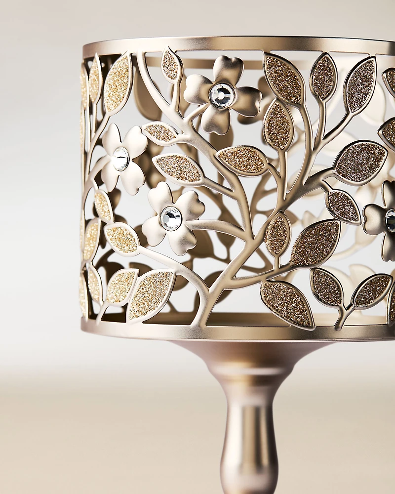 Dogwood Pedestal 3-Wick Candle Holder
