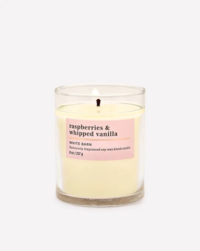 Raspberries & Whipped Vanilla Single Wick Candle