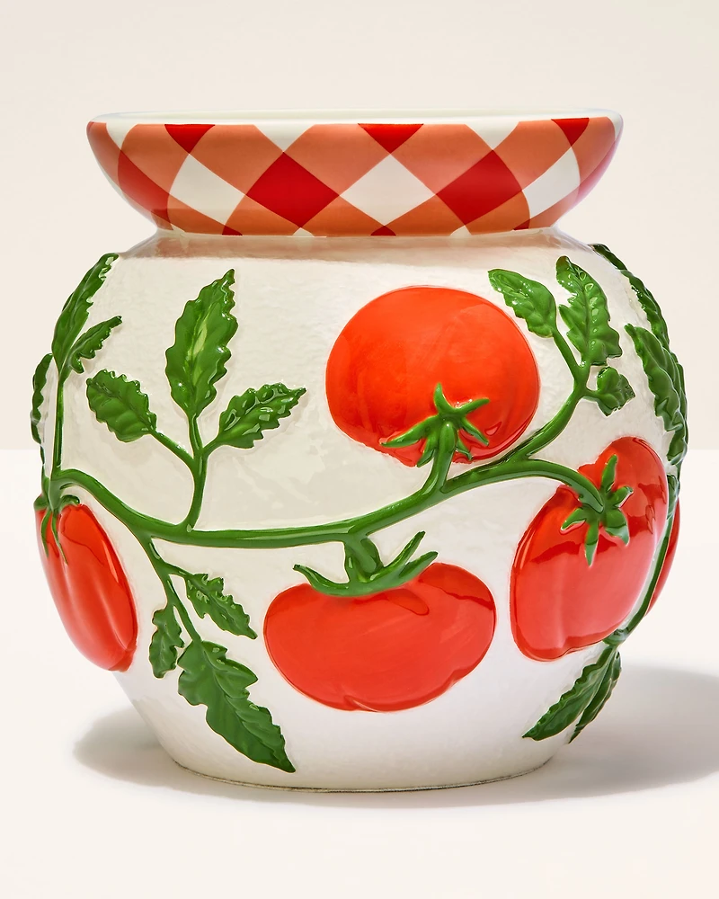 Tomato Vine Pedestal 3-Wick Candle Holder