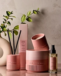 Dark Pink Ceramic Reed Vessel
