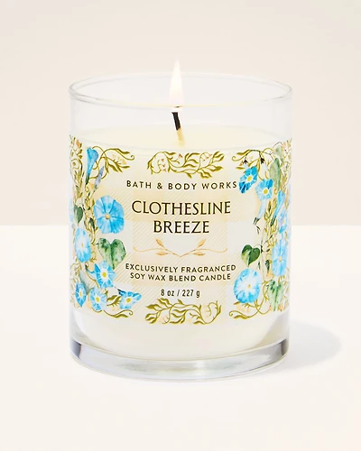 Clothesline Breeze Single Wick Candle