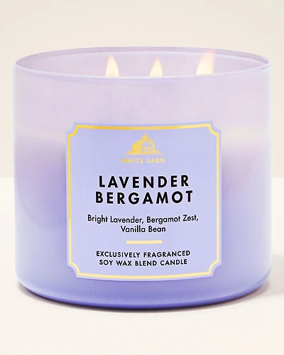 Lavender Bergamot 3-Wick Candle