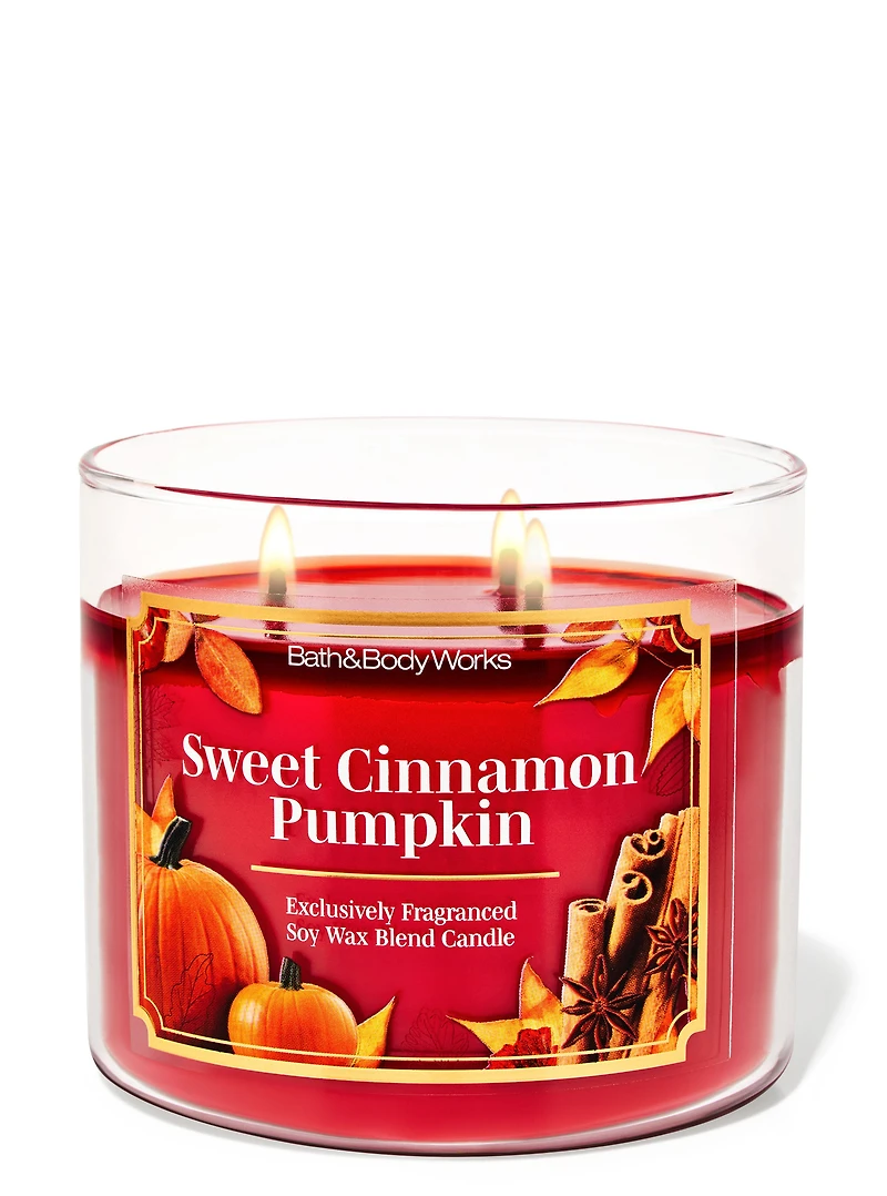 Sweet Cinnamon Pumpkin 3-Wick Candle