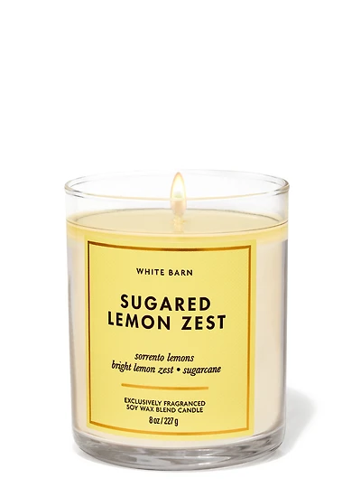 Sugared Lemon Zest Single Wick Candle