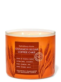 Cinnamon Sugar Coffee Cake 3-Wick Candle