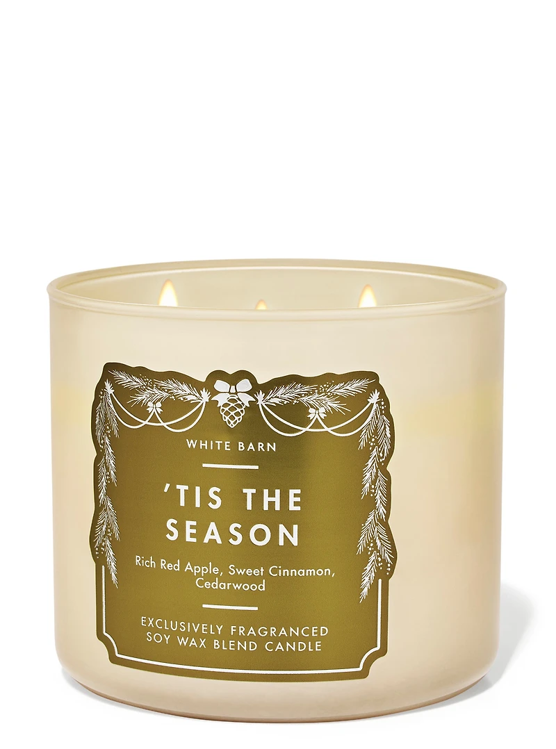 Tis The Season 3-Wick Candle