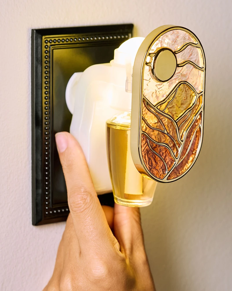 Stained Glass Mountain Scene Nightlight Wallflowers Fragrance Plug