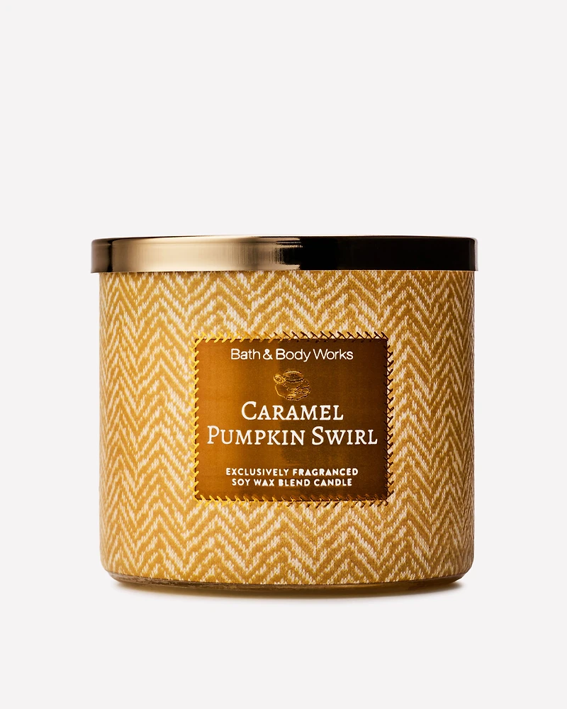Caramel Pumpkin Swirl 3-Wick Candle