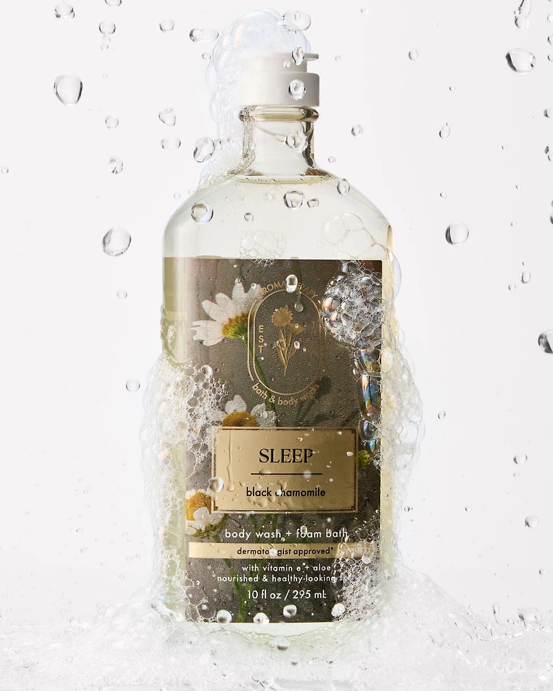 Sleep: Black Chamomile Body Wash & Foam Bath