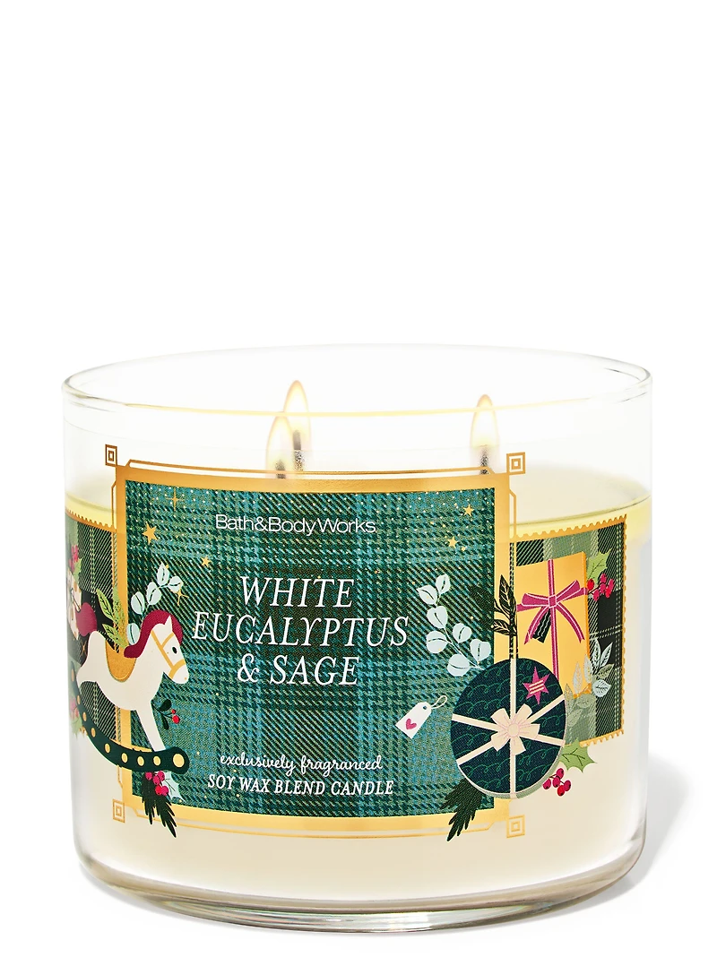 White Eucalyptus & Sage 3-Wick Candle