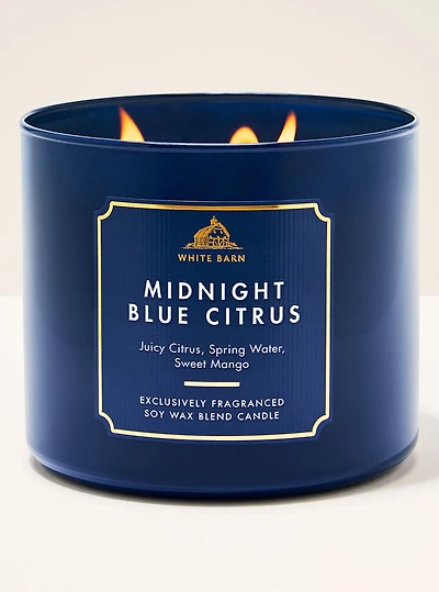 Midnight Blue Citrus 3-Wick Candle