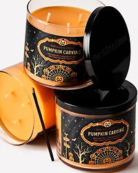Pumpkin Carving 3-Wick Candle