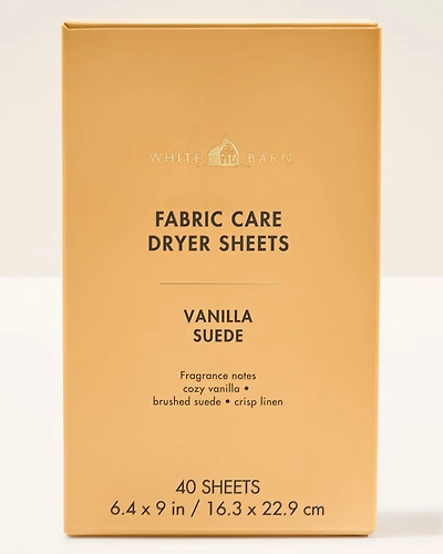 Vanilla Suede Dryer Sheets