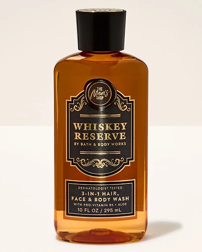 Whiskey Reserve 3-in-1 Hair, Face & Body Wash