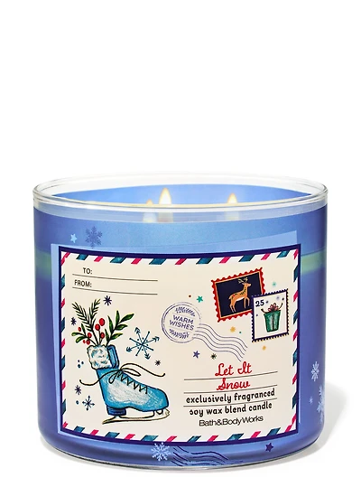 Let it Snow 3-Wick Candle