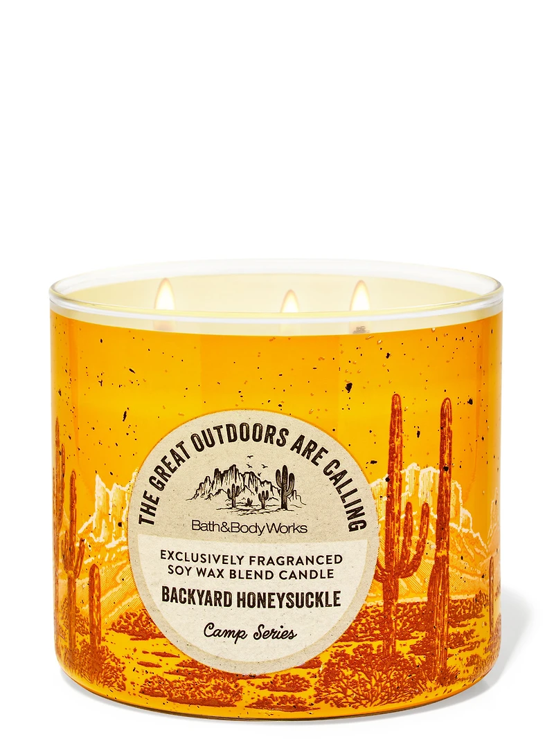 Backyard Honeysuckle 3-Wick Candle