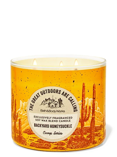 Backyard Honeysuckle 3-Wick Candle
