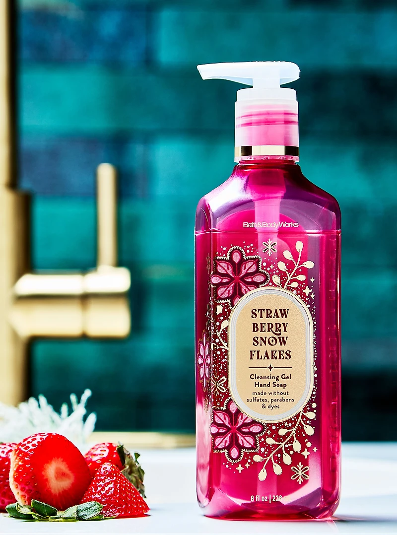 Strawberry Snowflakes Cleansing Gel Hand Soap