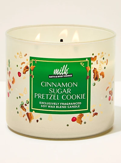 Cinnamon Sugar Pretzel Cookie 3-Wick Candle