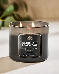 Mahogany Teakwood 3-Wick Candle
