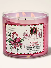 Crushed Candy Cane 3-Wick Candle