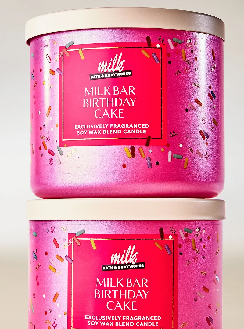 Milk Bar Birthday Cake 3-Wick Candle